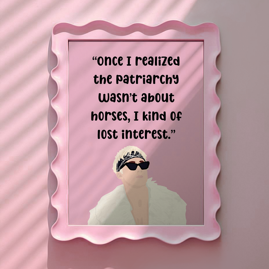 Barbie Movie Inspired Patriarchy Pink Print