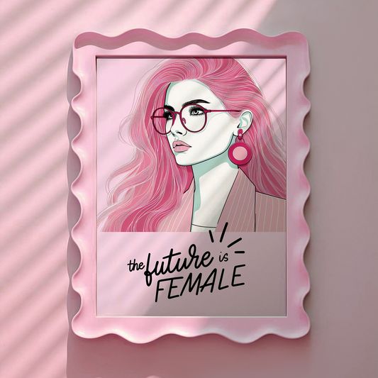 The Future is Female Girls Pink Print