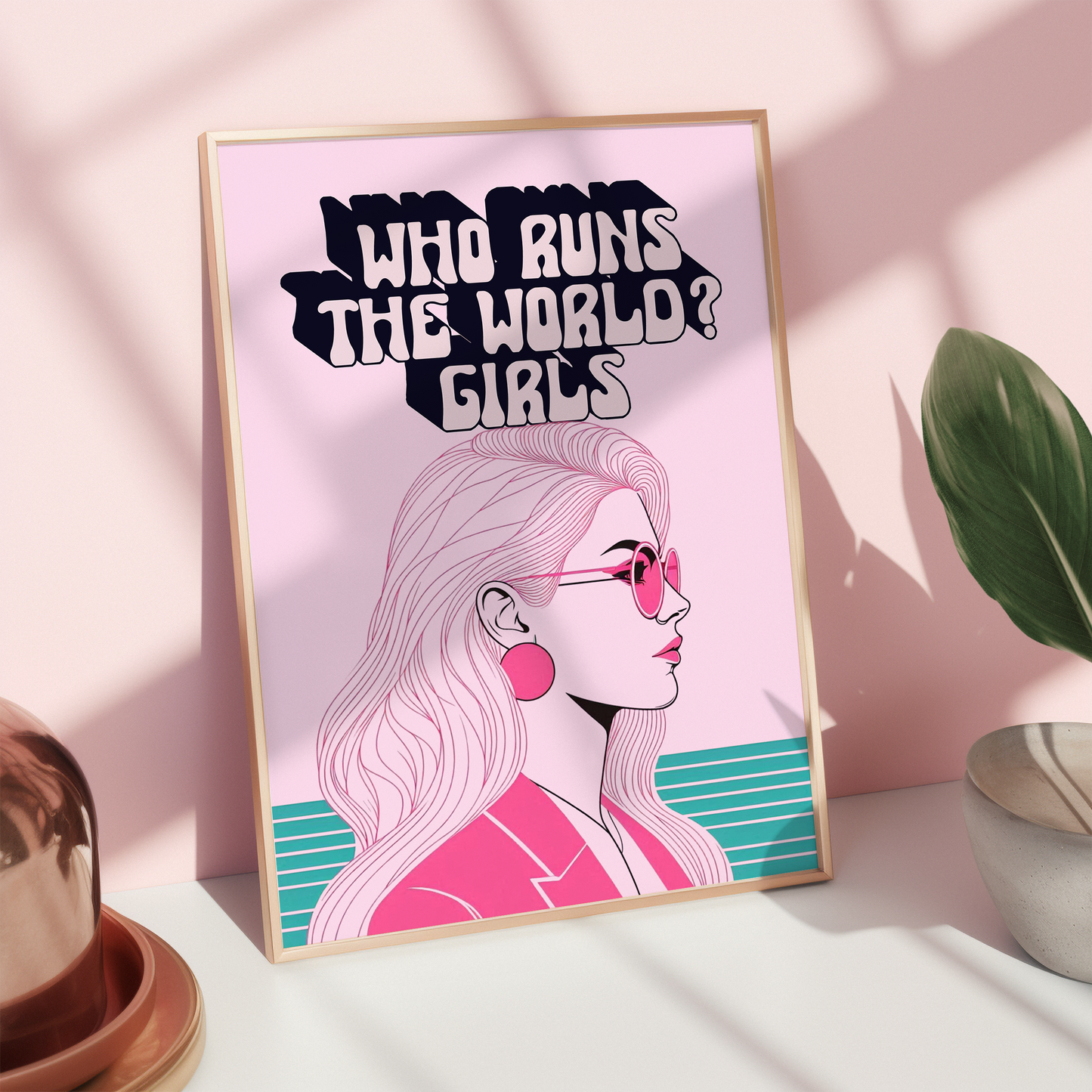 Who runs the World? Girls Pink Print