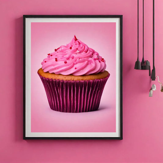 Pink Cupcake Print