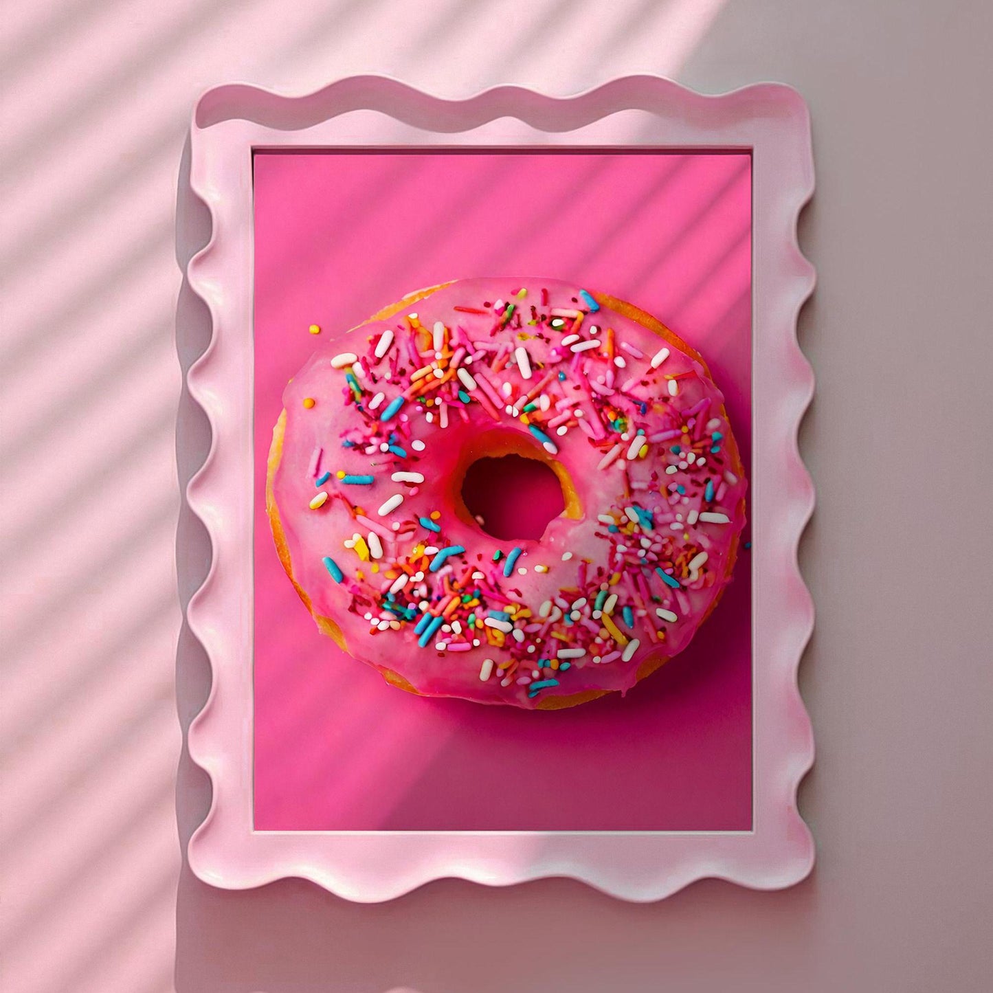 Pink Doughnut Print