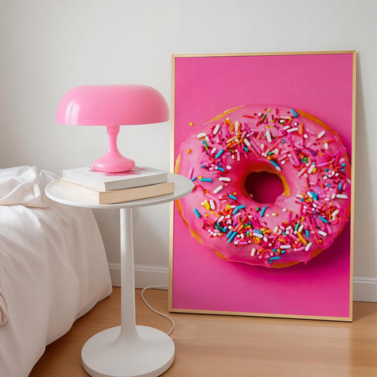 Pink Doughnut Print