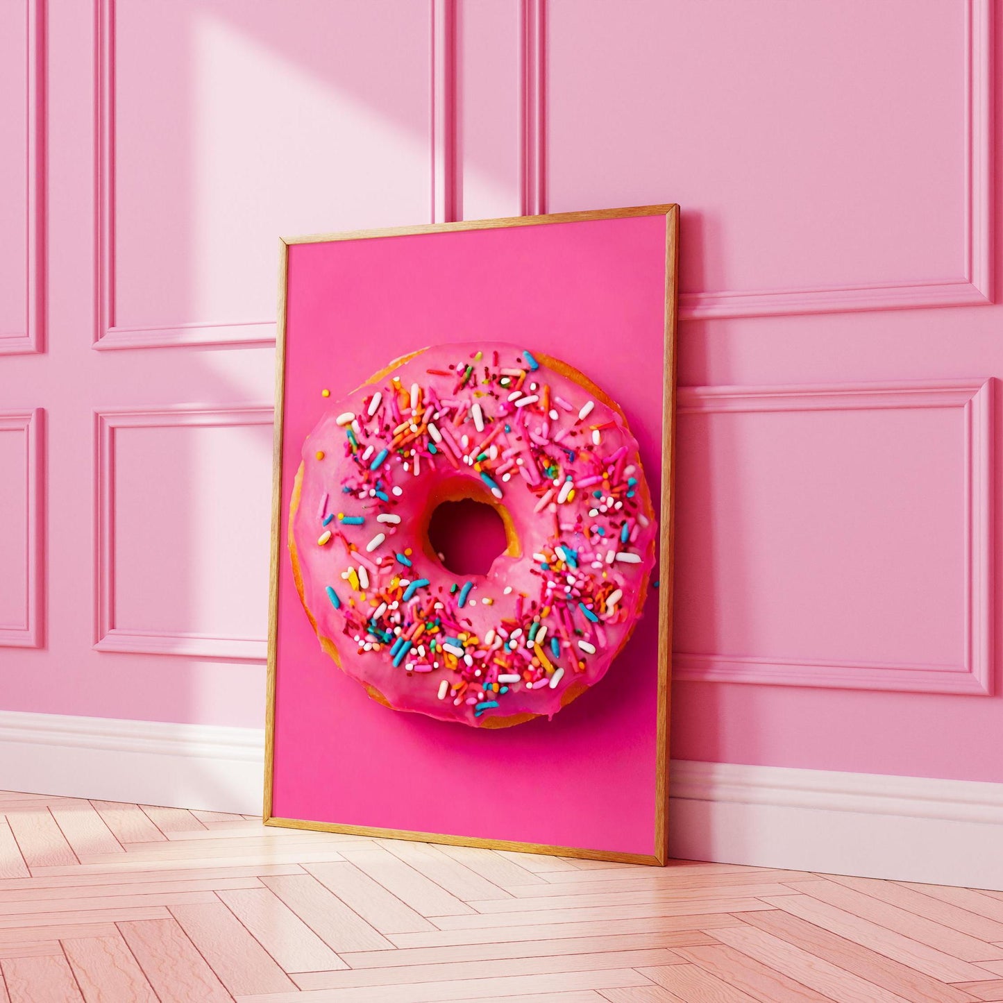 Pink Doughnut Print