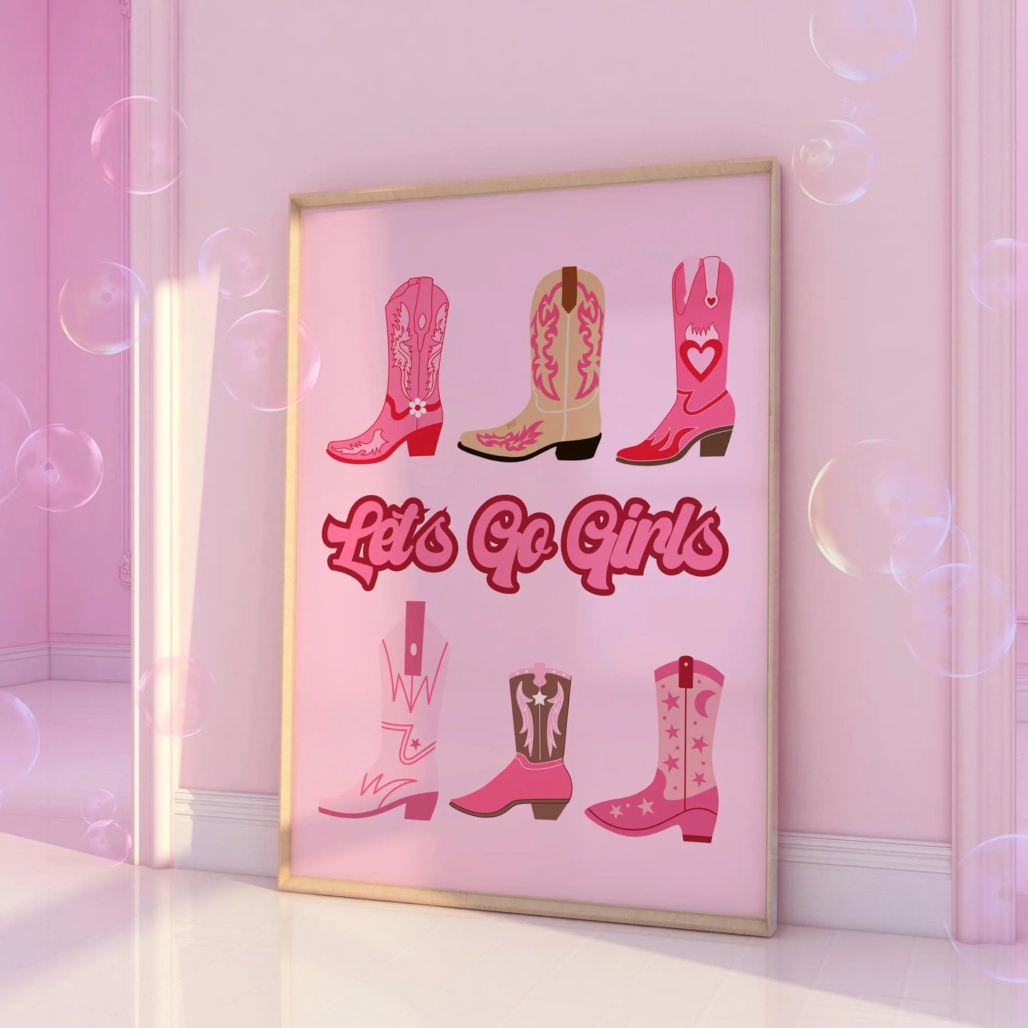 Let's Go Girls Cowgirl Print