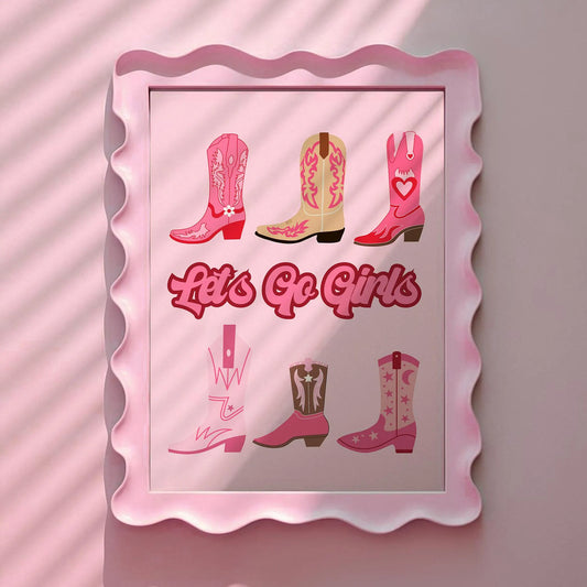 Let's Go Girls Cowgirl Print