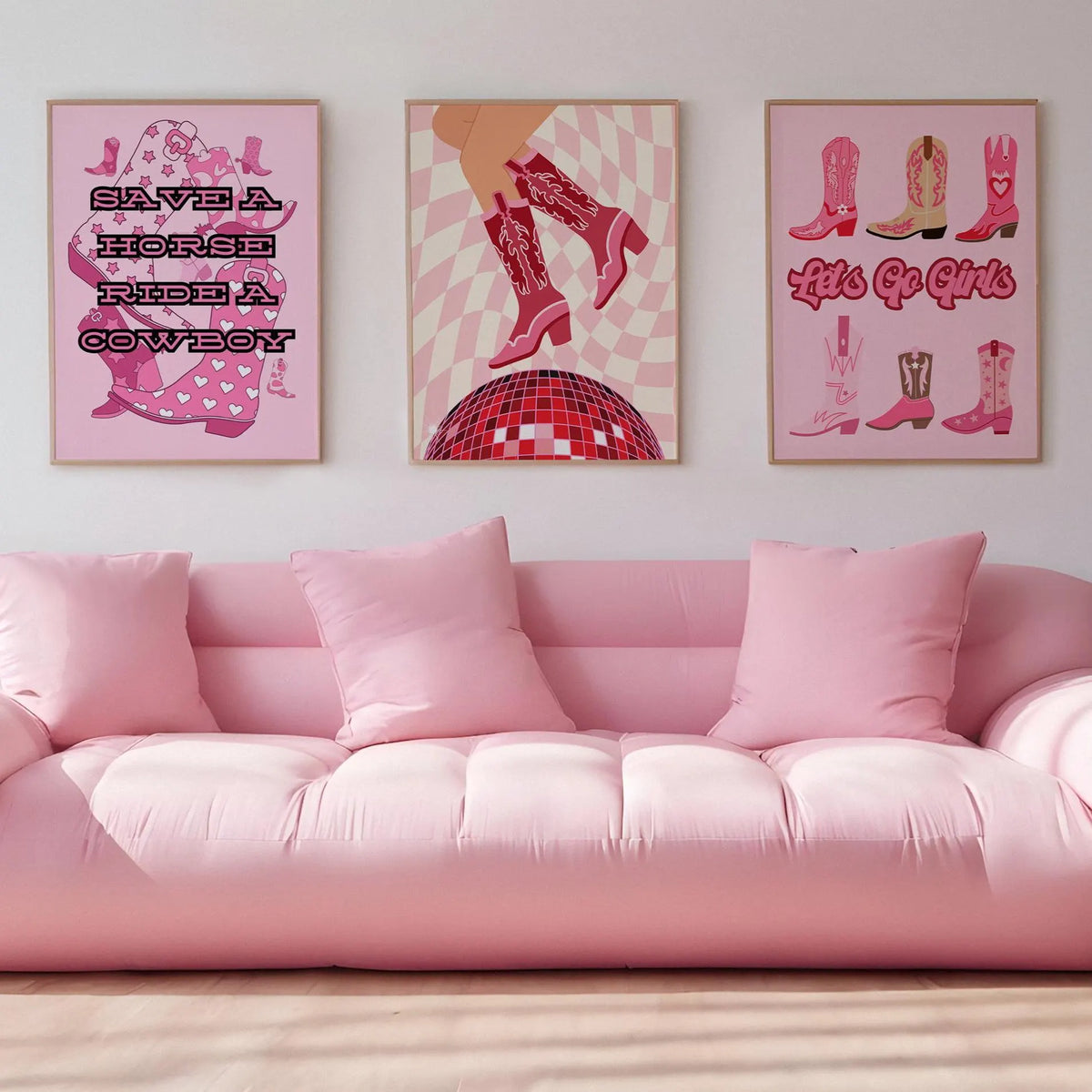 Let's Go Girls Cowgirl Print