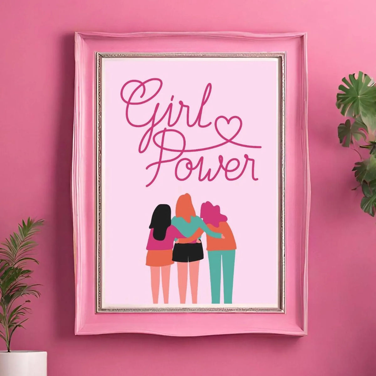 Girl Power Pink Print