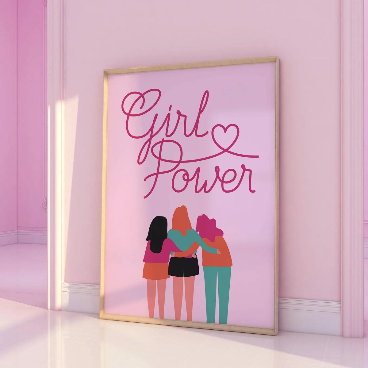Girl Power Pink Print