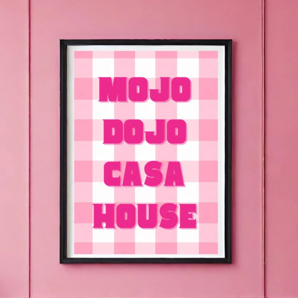 Mojo Dojo Casa House Pink Print