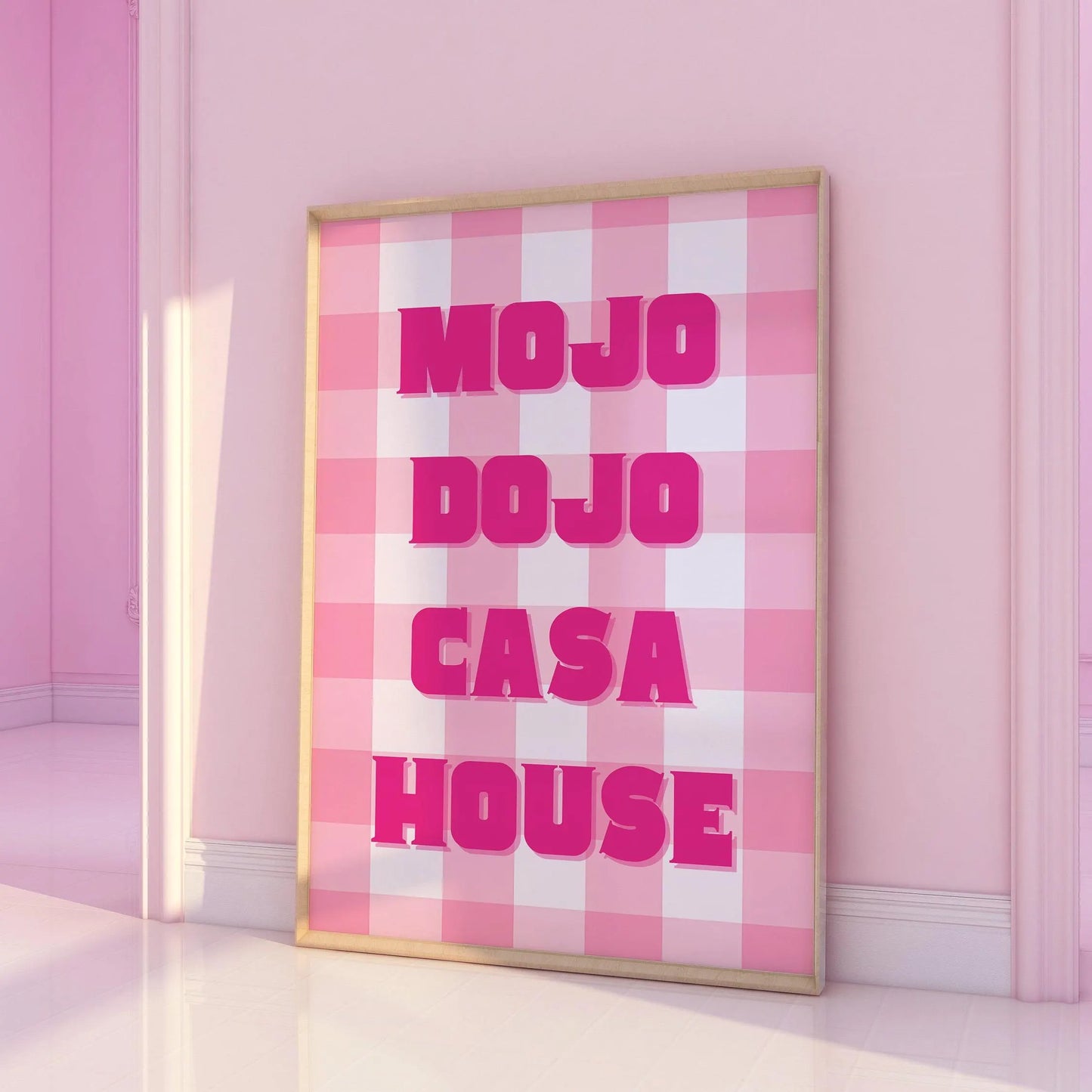 Mojo Dojo Casa House Pink Print