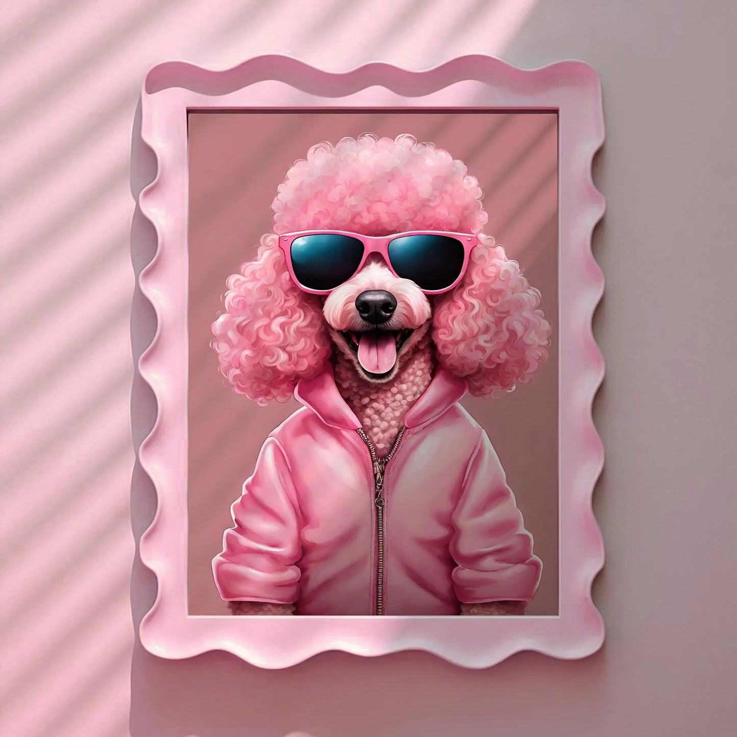 Super Cool Pink Poodle Pink Print