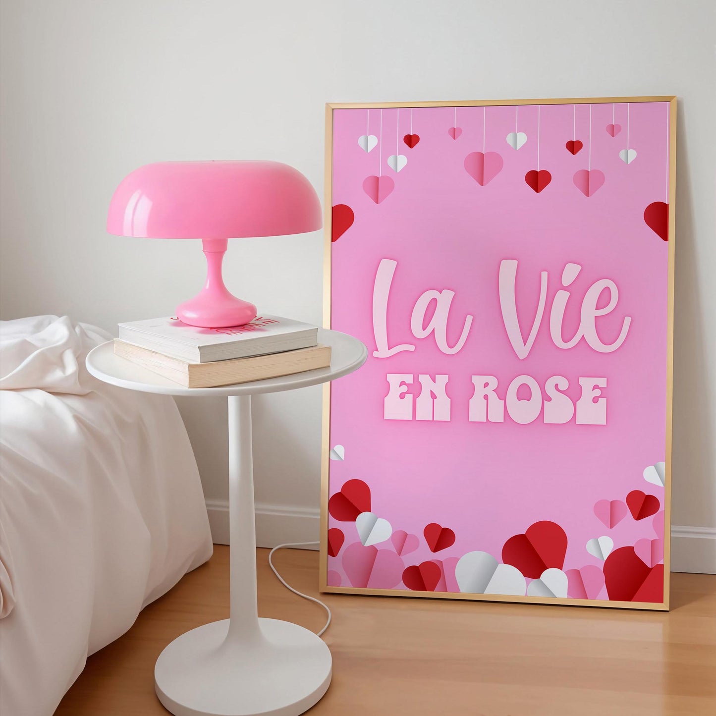 La Vie En Rose Pink Print