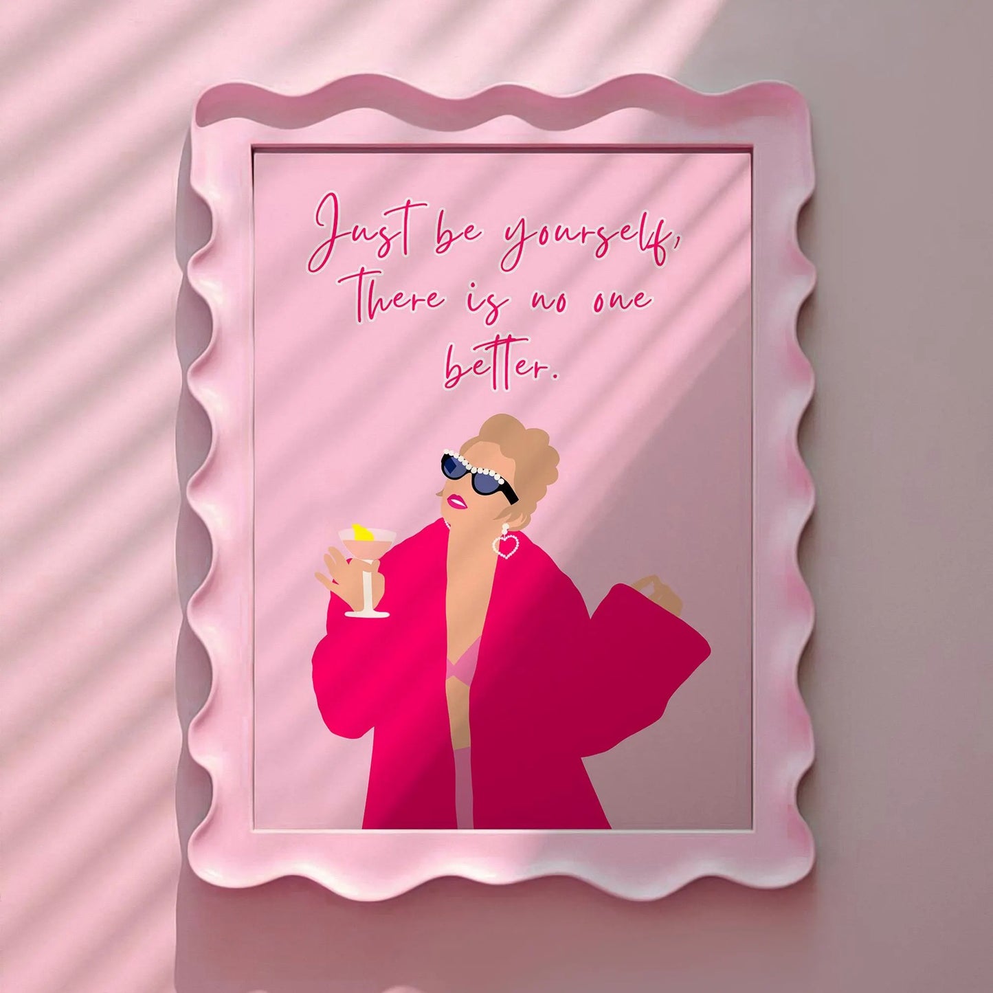 Taylor Swift Just be yourself Pink Print