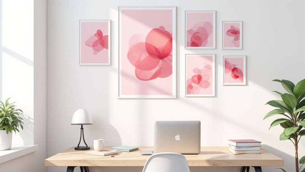 Turn Your WFH Space from Drab to Dreamy with Wall Art for Your Home Office