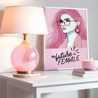 The Future is Female Girls Pink Print