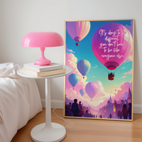 It's okay to be different, you don't have to be like everyone else Pink Print