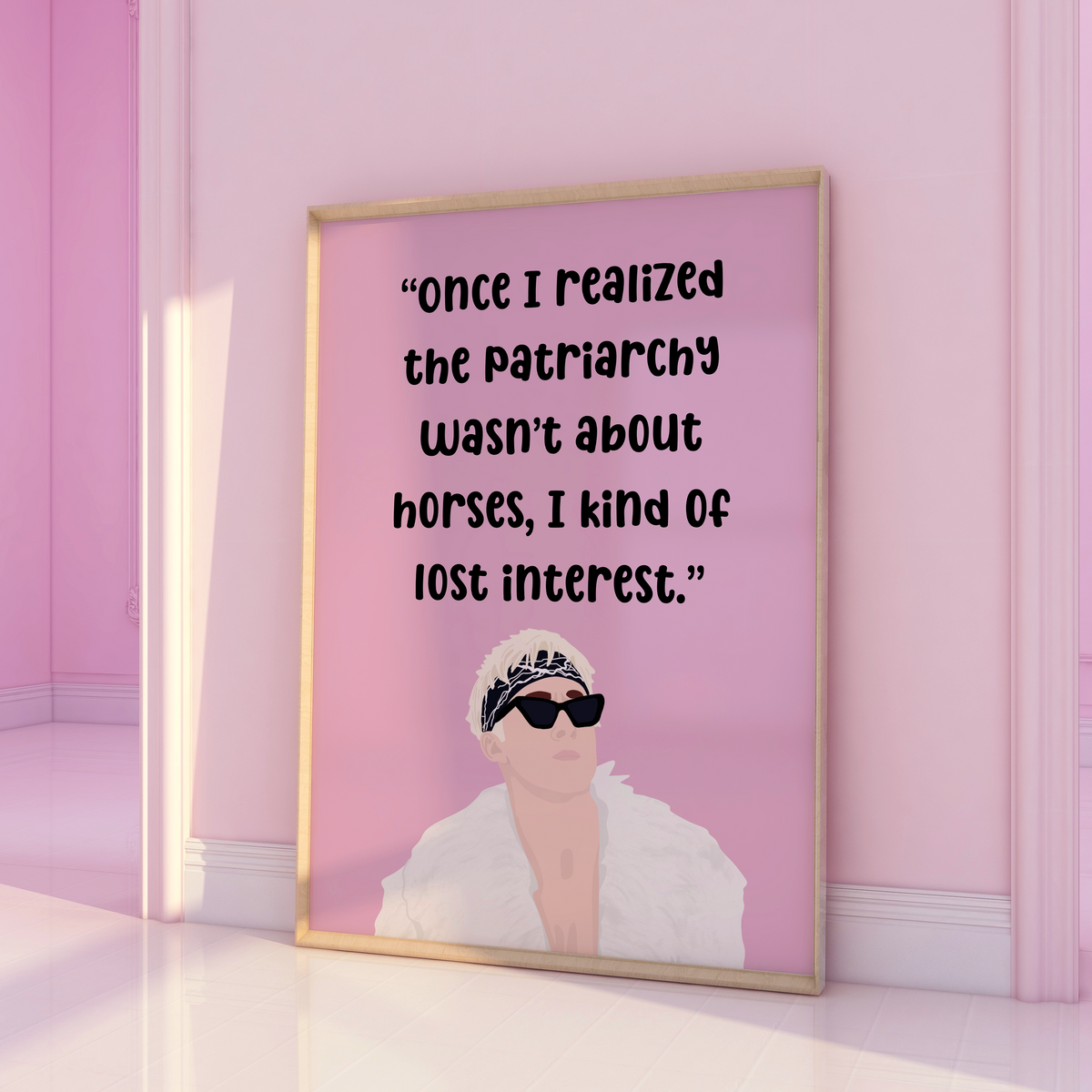 Barbie Movie Inspired Patriarchy Pink Print