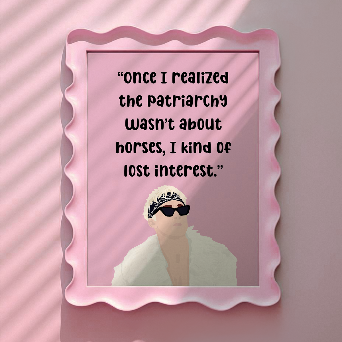 Barbie Movie Inspired Patriarchy Pink Print