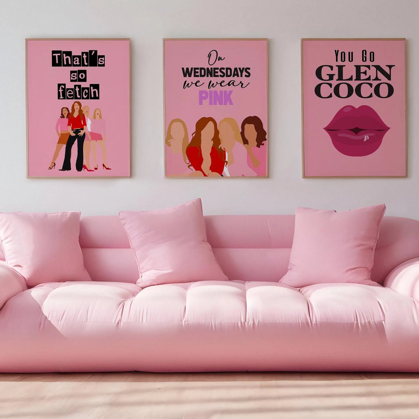 Mean Girls Inspired You Go Glen Coco Pink Print