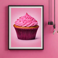 Pink Cupcake Print