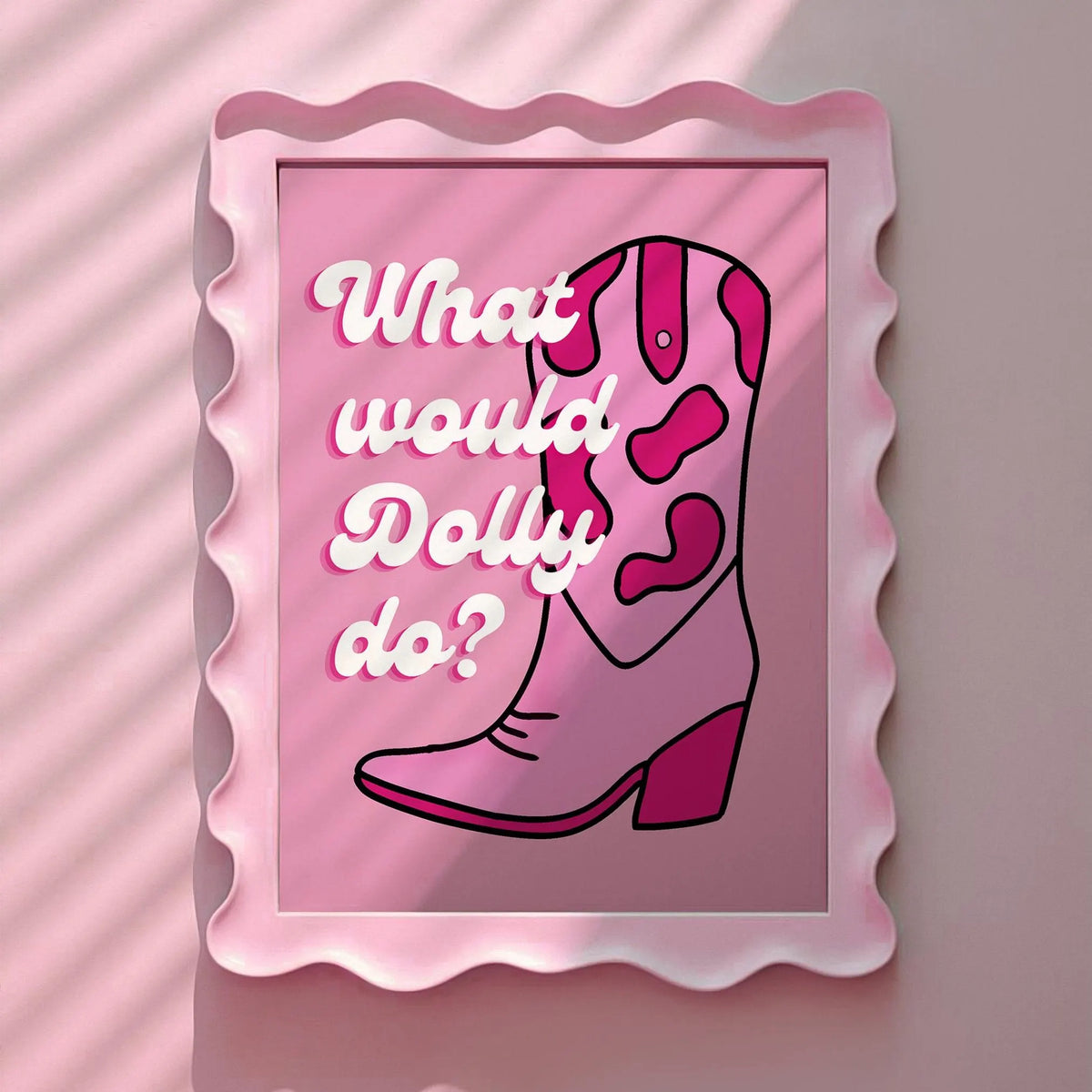 What would Dolly Do? Pink Print