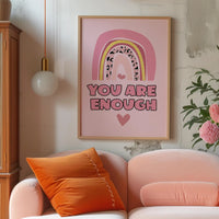 You are Enough Pink Print