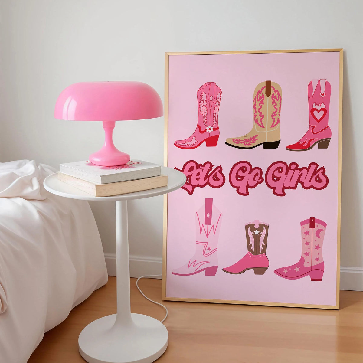 Let's Go Girls Cowgirl Print