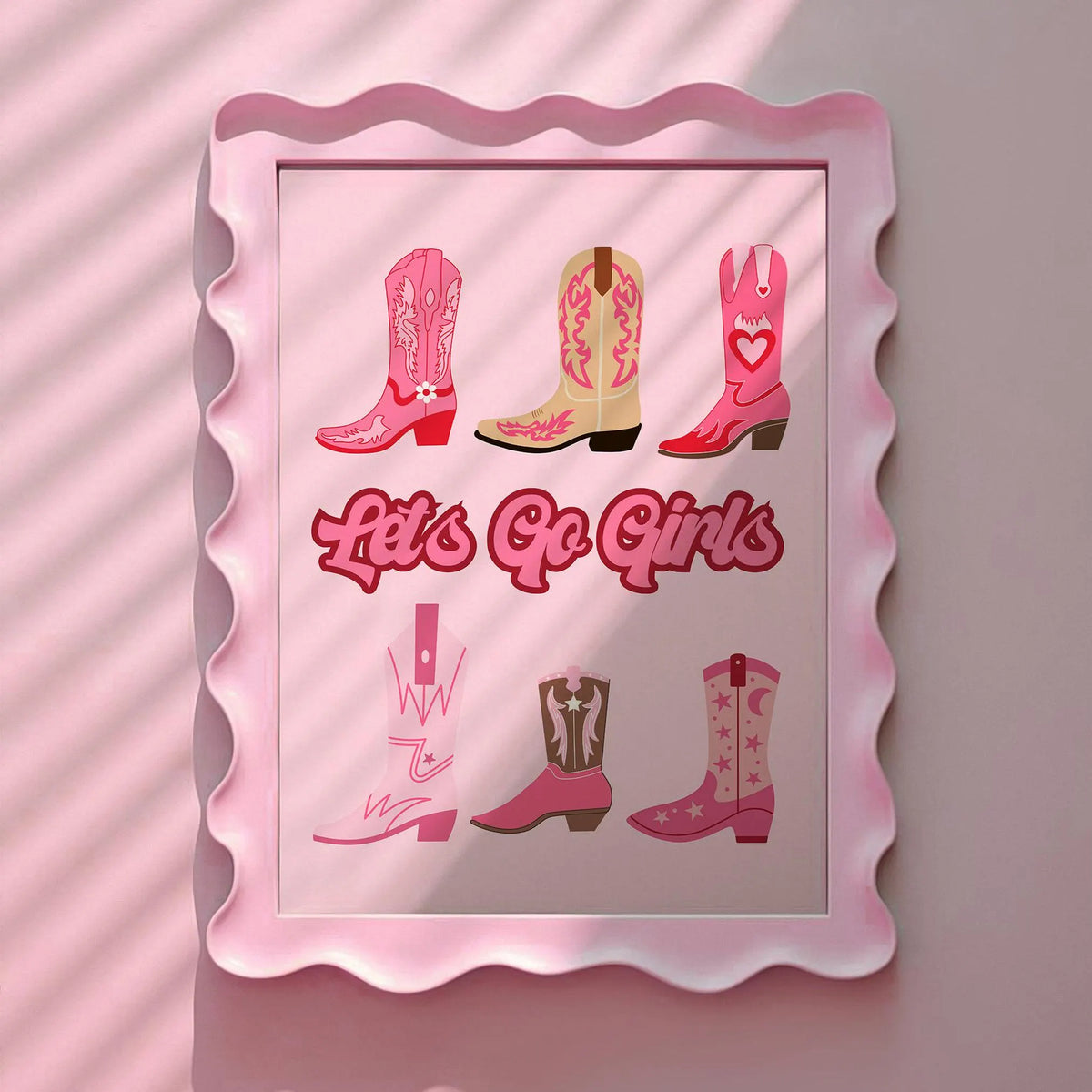 Let's Go Girls Cowgirl Print