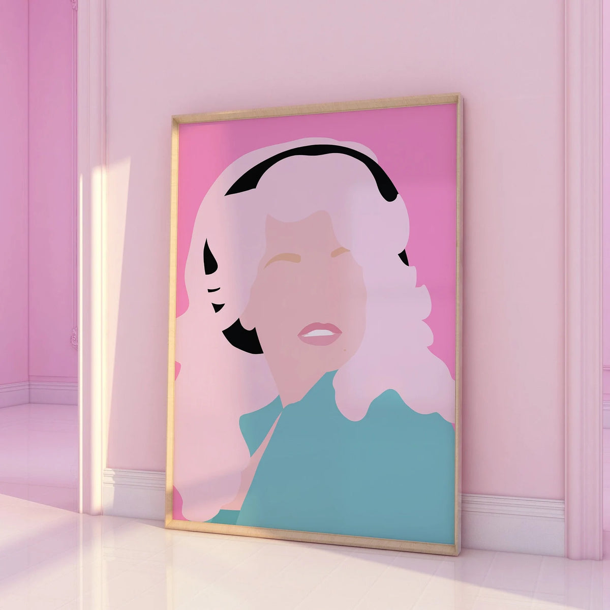 Dolly Parton Pink Print