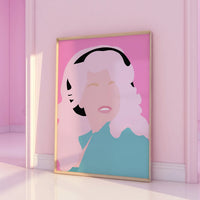 Dolly Parton Pink Print