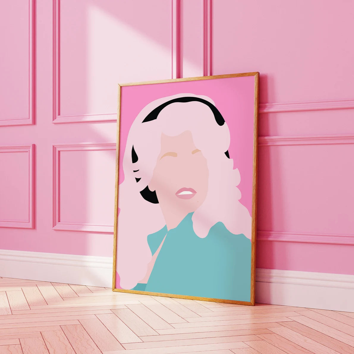 Dolly Parton Pink Print