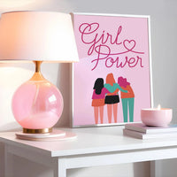 Girl Power Pink Print
