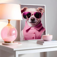 Cool Pink Chihuahua in Sunglasses Pink Print