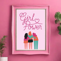 Girl Power Pink Print