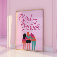 Girl Power Pink Print