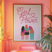 Girl Power Pink Print