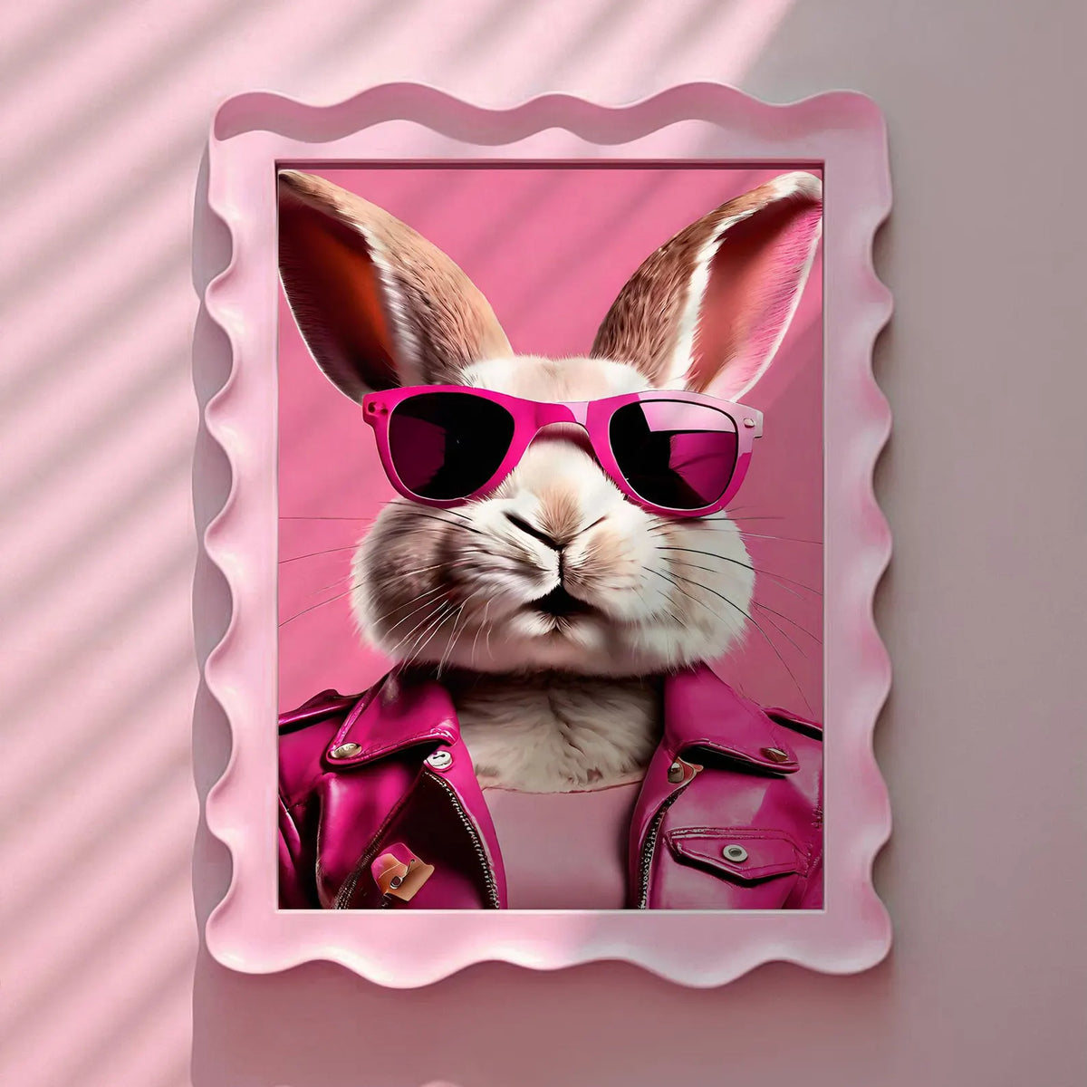 Cool Pink Bunny Rabbit Pink Print