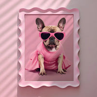 French Bulldog in Sunglasses Pink Print