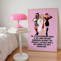 Clueless Inspired Way normal life Pink Print