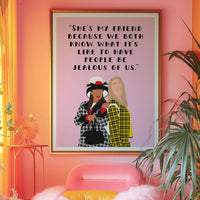 Clueless Inspired She's my friend Pink Print
