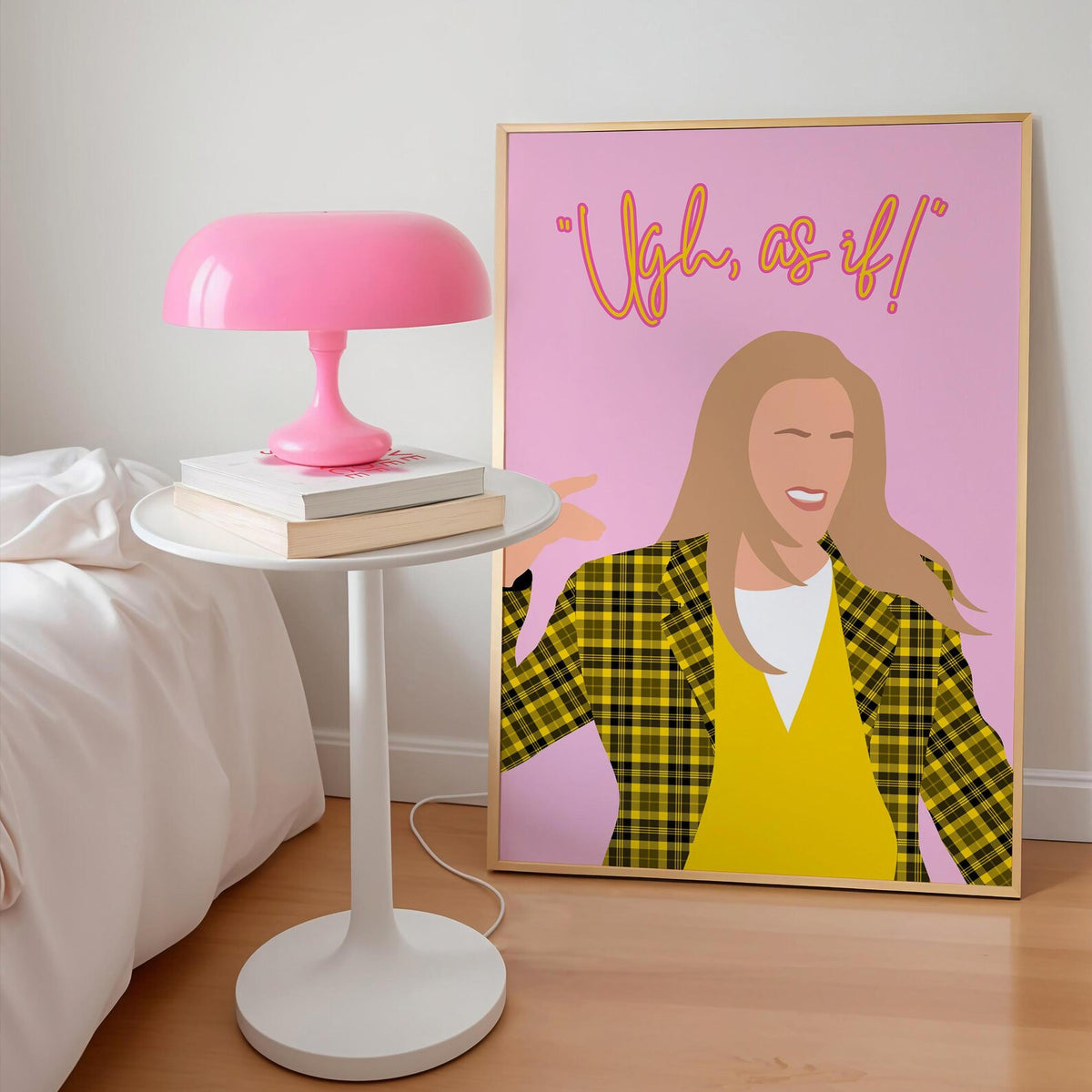 Clueless Inspired Ugh as if Pink Print