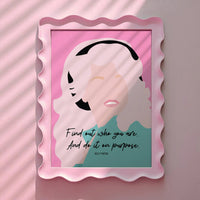 Dolly Parton Find out who you are and do it on purpose Pink Print