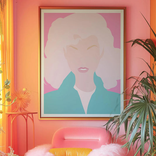 Pink Lady Watercolour Print