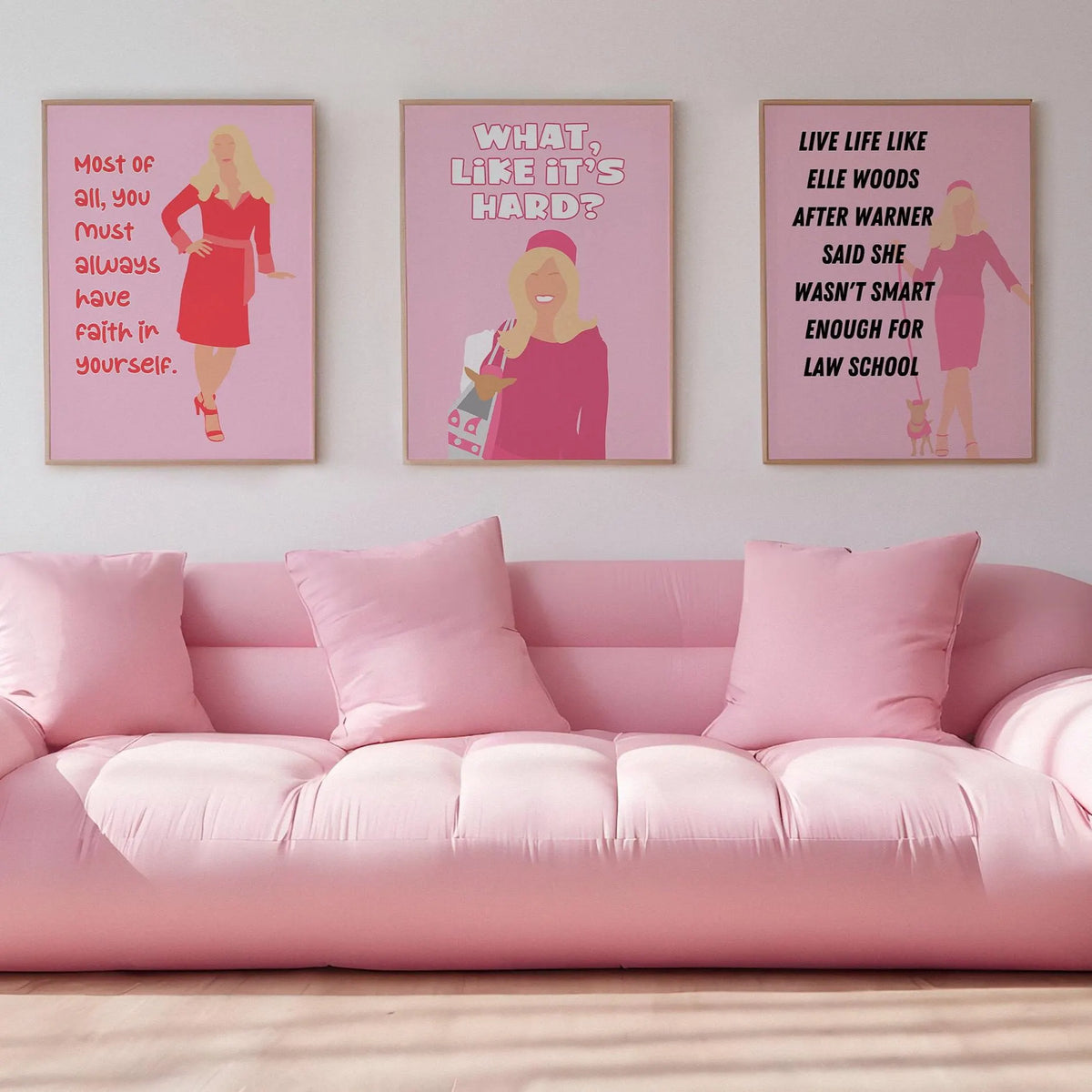Legally Blonde Inspired Live Life like Elle Woods Pink Print