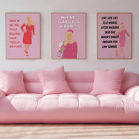 Legally Blonde Inspired Live Life like Elle Woods Pink Print