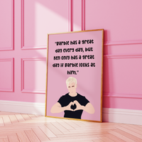 Barbie Movie Inspired Ken only has a great day Pink Print