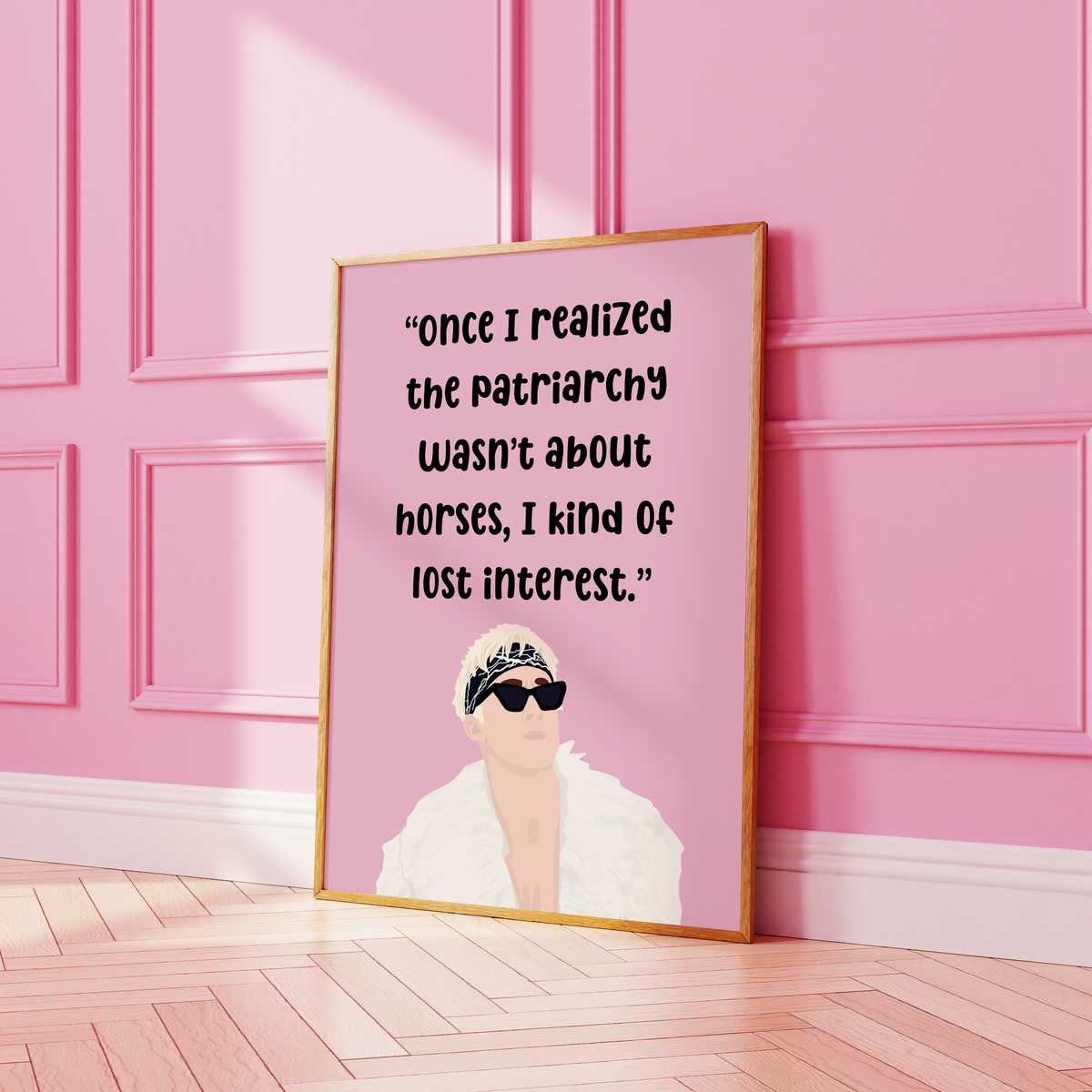 Barbie Movie Inspired Patriarchy Pink Print