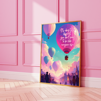 It's okay to be different, you don't have to be like everyone else Pink Print