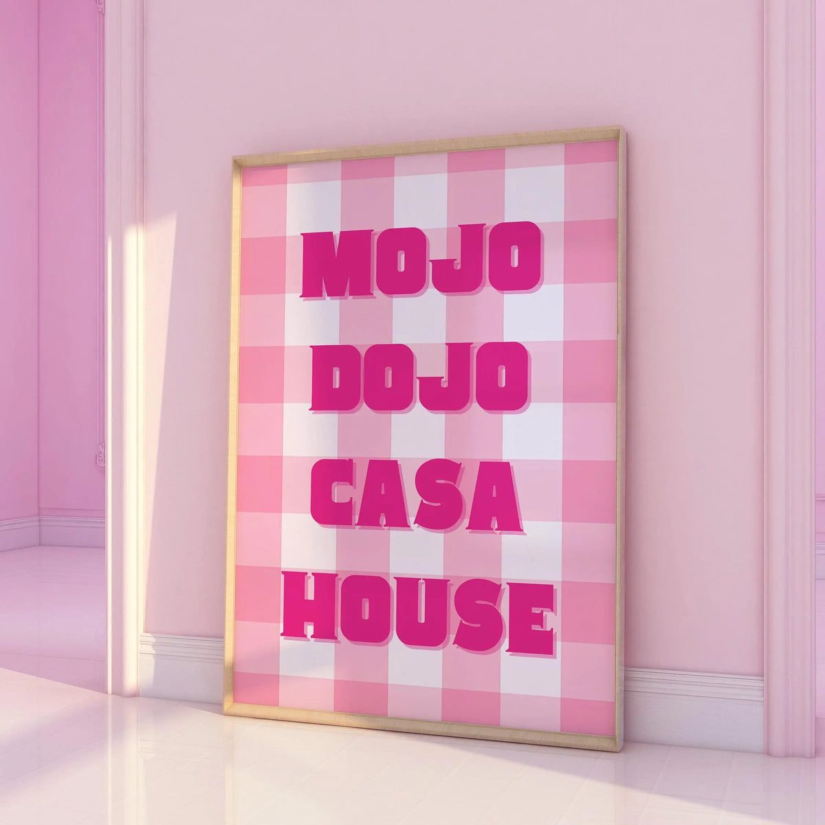 Mojo Dojo Casa House Pink Print