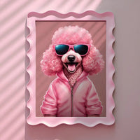 Super Cool Pink Poodle Pink Print